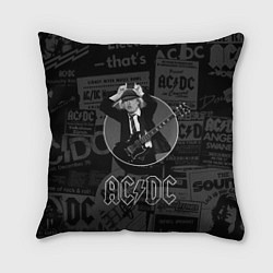 Подушка квадратная AC/DC: Black Devil