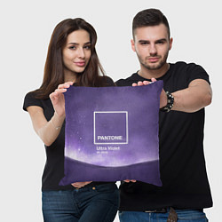 Подушка квадратная Pantone: Ultra Violet Space, цвет: 3D-принт — фото 2