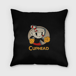 Подушка квадратная Cuphead: Mugman, цвет: 3D-принт