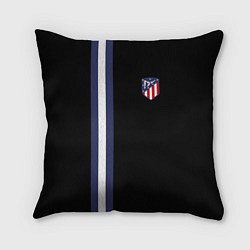 Подушка квадратная FC Atletico Madrid: Blue Line, цвет: 3D-принт