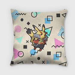 Подушка квадратная Pikachu Geometry