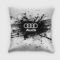 Подушка квадратная Audi: Black Spray, цвет: 3D-принт