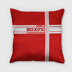 Подушка квадратная Boxing Championship, цвет: 3D-принт