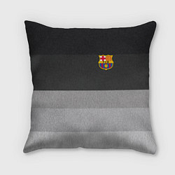Подушка квадратная ФК Барселона: Серый стиль