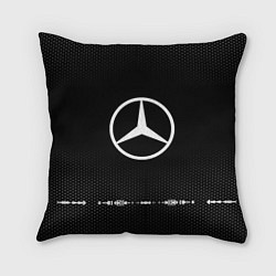 Подушка квадратная Mercedes: Black Abstract