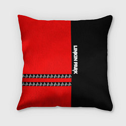 Подушка квадратная Linkin Park: Red & Black