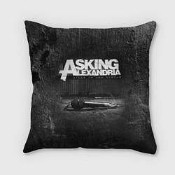 Подушка квадратная Asking Alexandria: Black Micro, цвет: 3D-принт