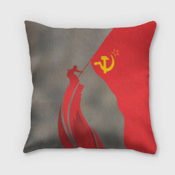Подушка квадратная Флаг над Рейхстагом, цвет: 3D-принт