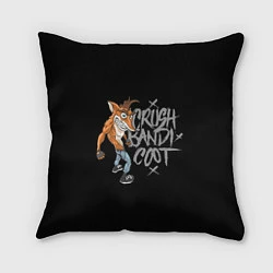 Подушка квадратная Crush Bandicoot, цвет: 3D-принт