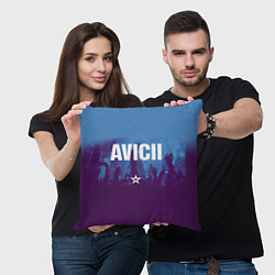 Подушка квадратная Avicii Star, цвет: 3D-принт — фото 2