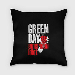Подушка квадратная Green Day: American Idiot, цвет: 3D-принт