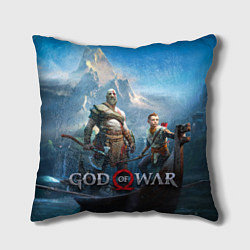 Подушка квадратная God of War цвета 3D-принт — фото 1