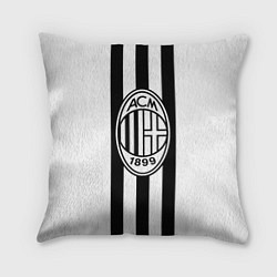 Подушка квадратная AC Milan: Black & White, цвет: 3D-принт