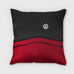 Подушка квадратная Volkswagen: Red Carbon