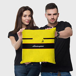 Подушка квадратная Lamborghini Style, цвет: 3D-принт — фото 2