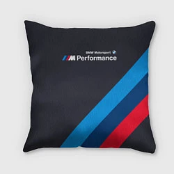 Подушка квадратная BMW M Performance, цвет: 3D-принт
