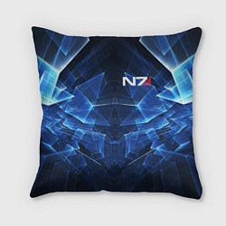 Подушка квадратная Mass Effect: Blue Armor N7