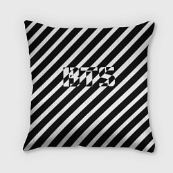 Подушка квадратная BTS: B&W Stripes