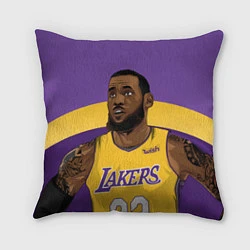 Подушка квадратная LeBron 23: Lakers