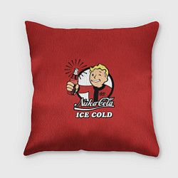 Подушка квадратная Nuka Cola: Ice Cold, цвет: 3D-принт
