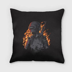 Подушка квадратная PUBG: Flame Soldier