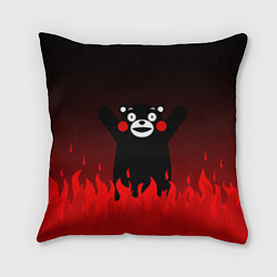 Подушка квадратная Kumamon: Hell Flame