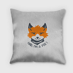 Подушка квадратная Hello Fox