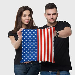 Подушка квадратная American Patriot, цвет: 3D-принт — фото 2