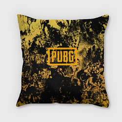 Подушка квадратная PUBG: Yellow Marble, цвет: 3D-принт