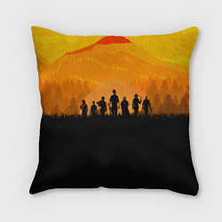 Подушка квадратная Red Dead Redemption: Orange Sun, цвет: 3D-принт