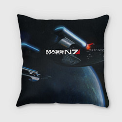 Подушка квадратная Mass Effect N7