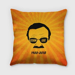 Подушка квадратная Stan Lee 1922-2018, цвет: 3D-принт