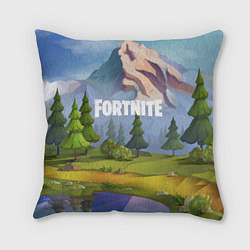 Подушка квадратная Fortnite: Forest View, цвет: 3D-принт