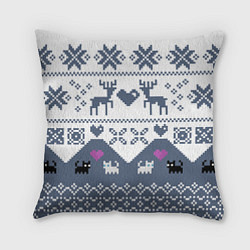 Подушка квадратная Новогодняя любовь