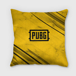 Подушка квадратная PUBG: Yellow Trace