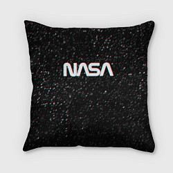 Подушка квадратная NASA: Space Glitch