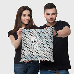 Подушка квадратная Marshmello DAB, цвет: 3D-принт — фото 2
