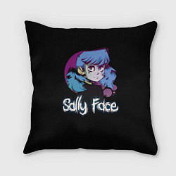 Подушка квадратная Sally Face: Dead Smile, цвет: 3D-принт