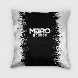 Подушка квадратная METRO EXODUS, цвет: 3D-принт