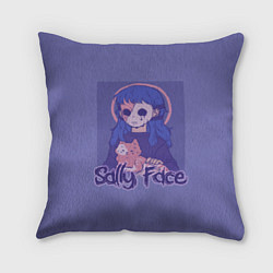 Подушка квадратная Sally Face: Violet Halo, цвет: 3D-принт