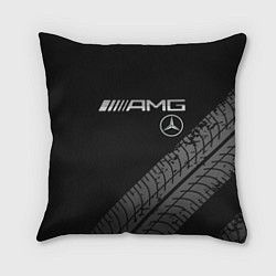 Подушка квадратная Mercedes AMG: Street Racing, цвет: 3D-принт