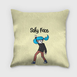 Подушка квадратная Sally Face: Rock You, цвет: 3D-принт