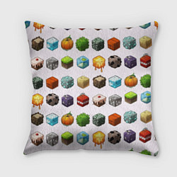 Подушка квадратная Minecraft Cubes