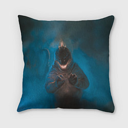 Подушка квадратная Blue Godzilla, цвет: 3D-принт