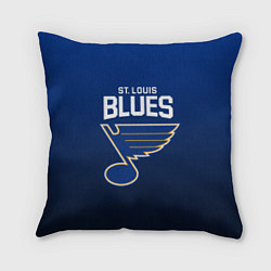 Подушка квадратная St Louis Blues, цвет: 3D-принт