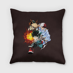 Подушка квадратная Моя геройская академия, цвет: 3D-принт