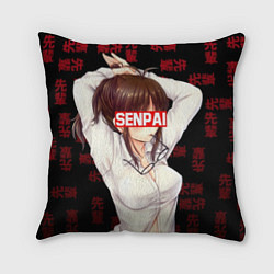 Подушка квадратная Anime Senpai, цвет: 3D-принт