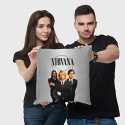 Подушка квадратная Nirvana, цвет: 3D-принт — фото 2