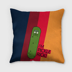 Подушка квадратная Pickle Rick