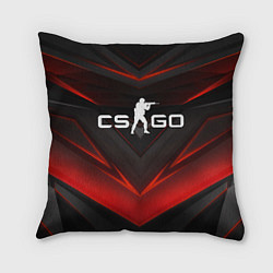 Подушка квадратная CS GO logo, цвет: 3D-принт